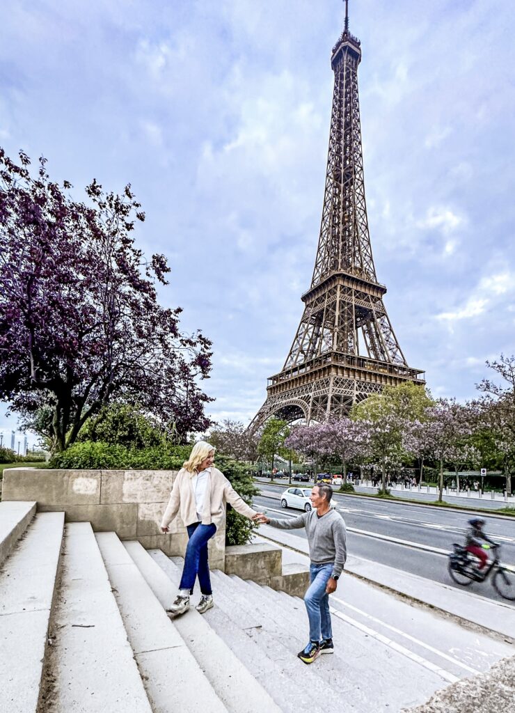 Shayne and Shelly exploring Paris and the Eiffel Tower. 