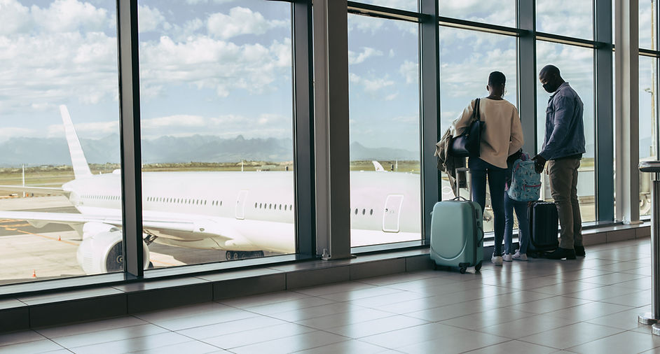 couple at an airport