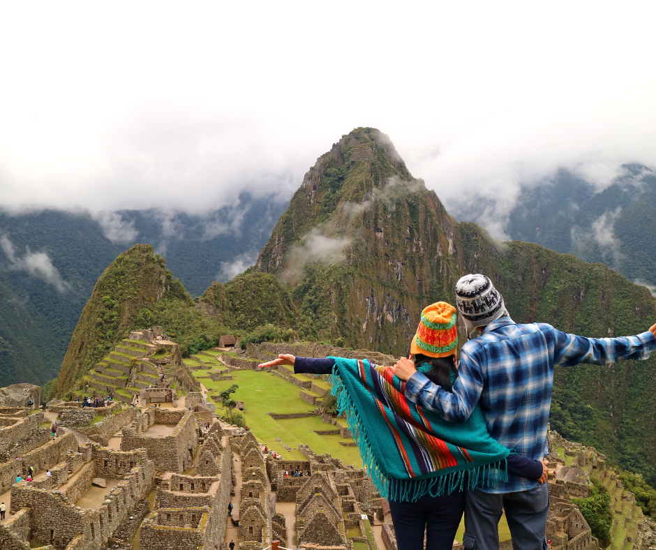 Couple at Machu Picchu Peru