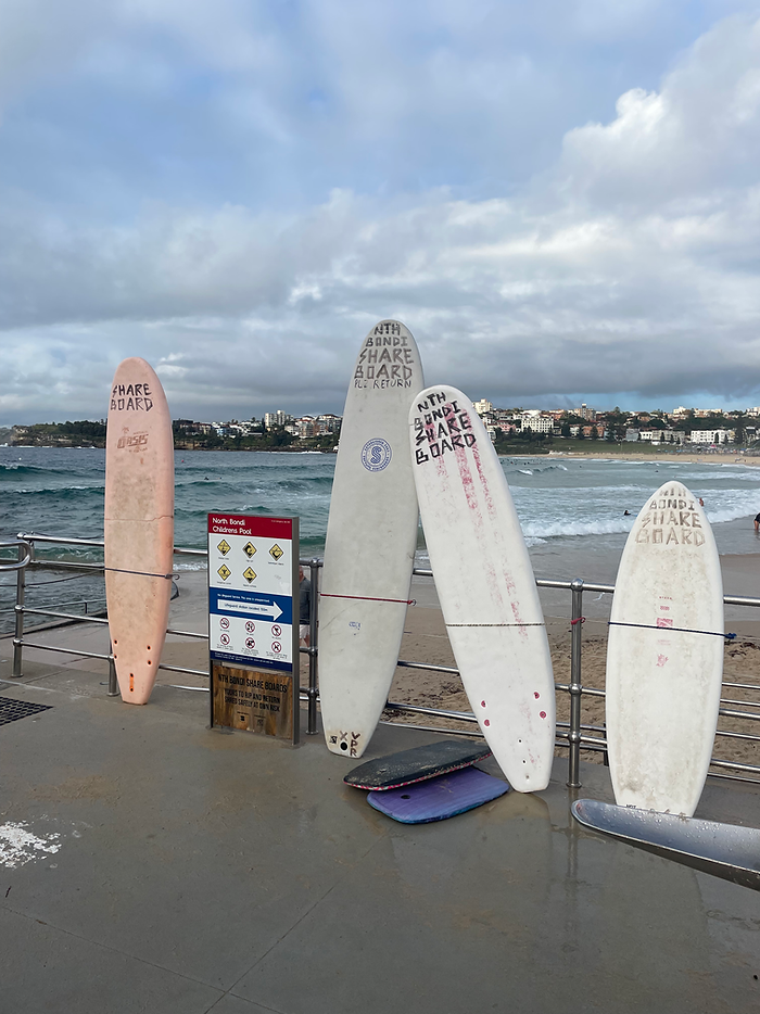 Bondi beach free surfboard rental