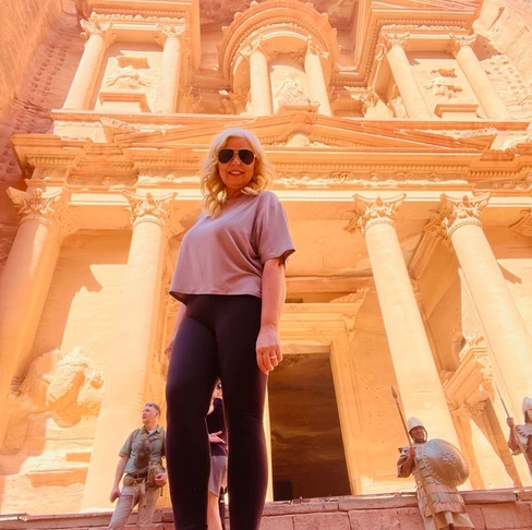 At petra in jordan