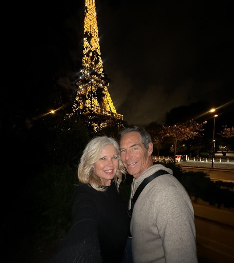 Couple at the Eiffel Tower