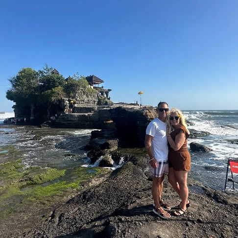 Couple at Tanah Lot in bali