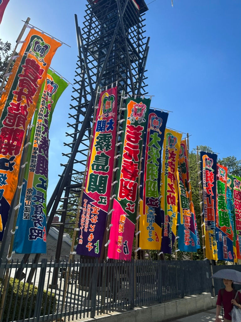 Sumo wrestling stadium in Tokyo