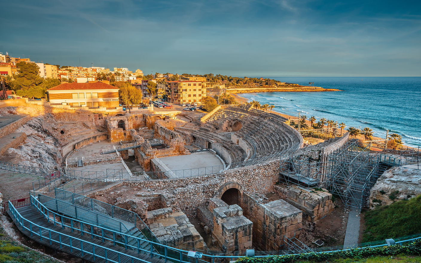 Roman amphitheatre in Tarragona Spain