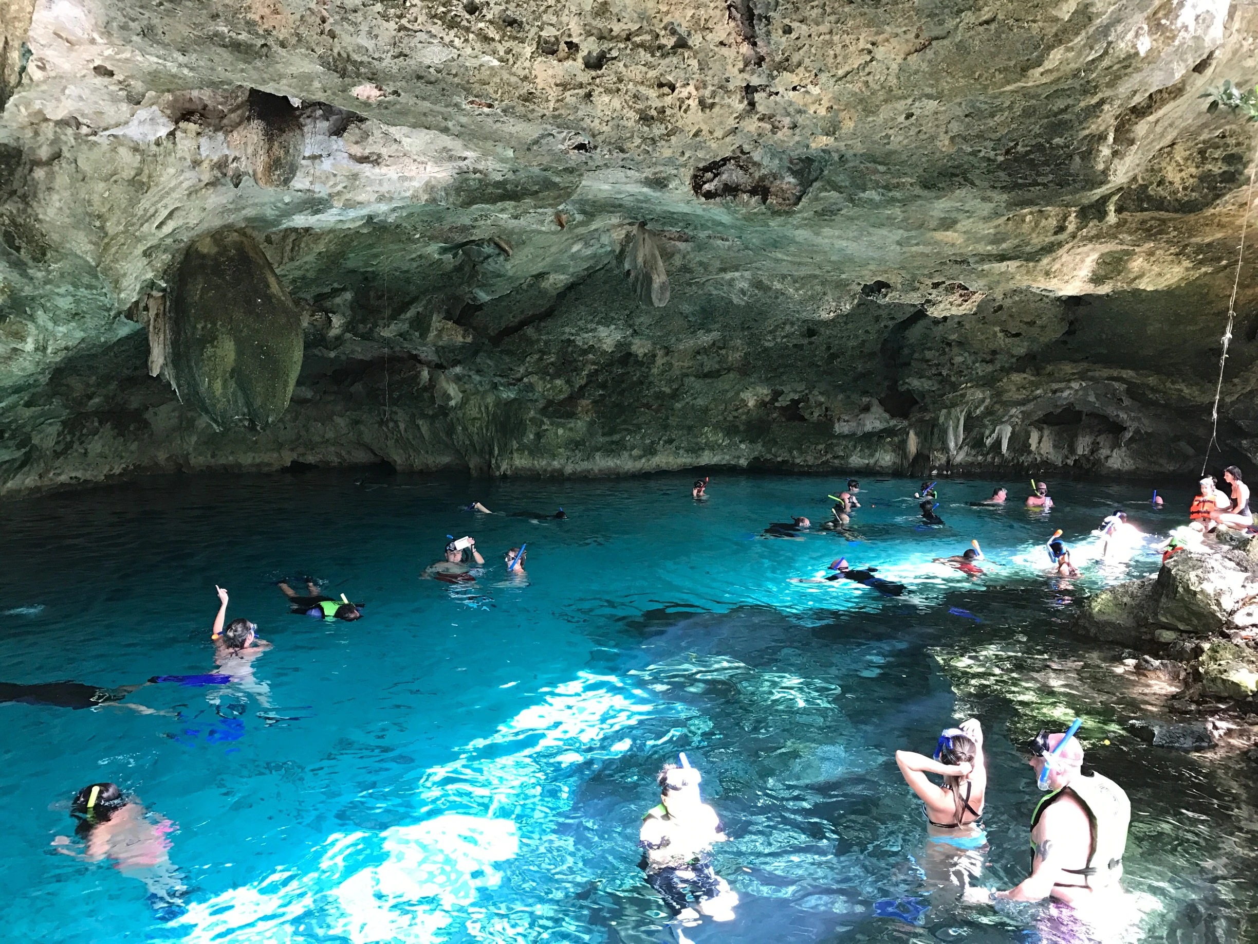 Cenote Dos Ojos is the best cenote for snorkeling around Tulum